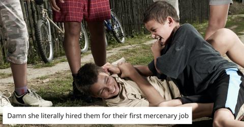 A mom hired two kids to beat up her daughter's childhood bully.