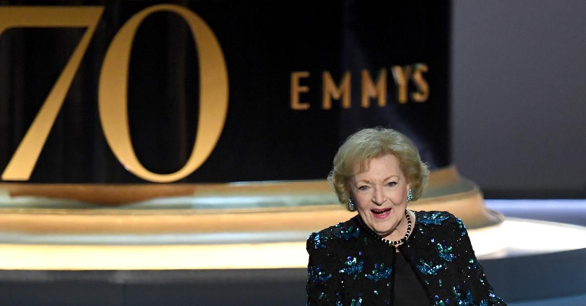 Betty White at the 70th Emmys