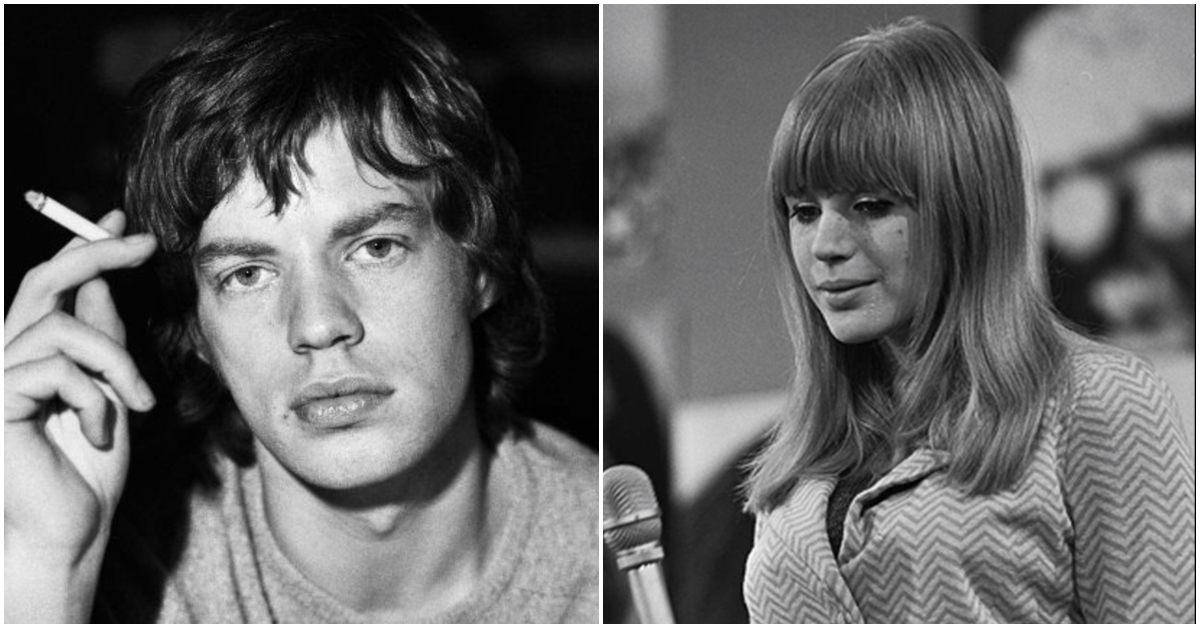 Mick Jagger and Marianne Faithfull in the 1960s.