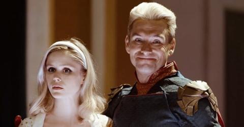 Erin Moriarty and Antony Starr in 'The Boys'