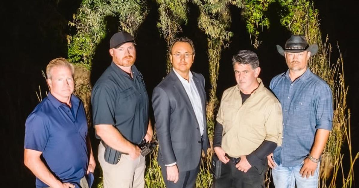 'The Secret of Skinwalker' cast posing for the show