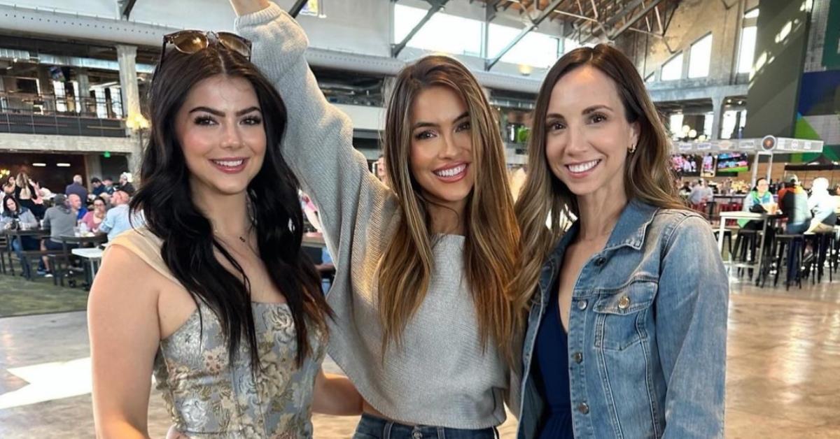 Chrishell Stause with her two sisters at the mall.