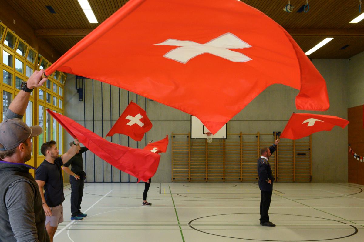 Switzerland Flag in 'The Amazing Race'