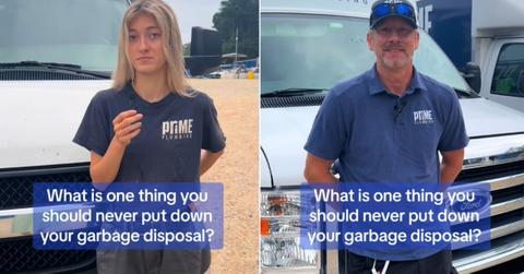 Plumbers on TikTok give garbage disposal advice