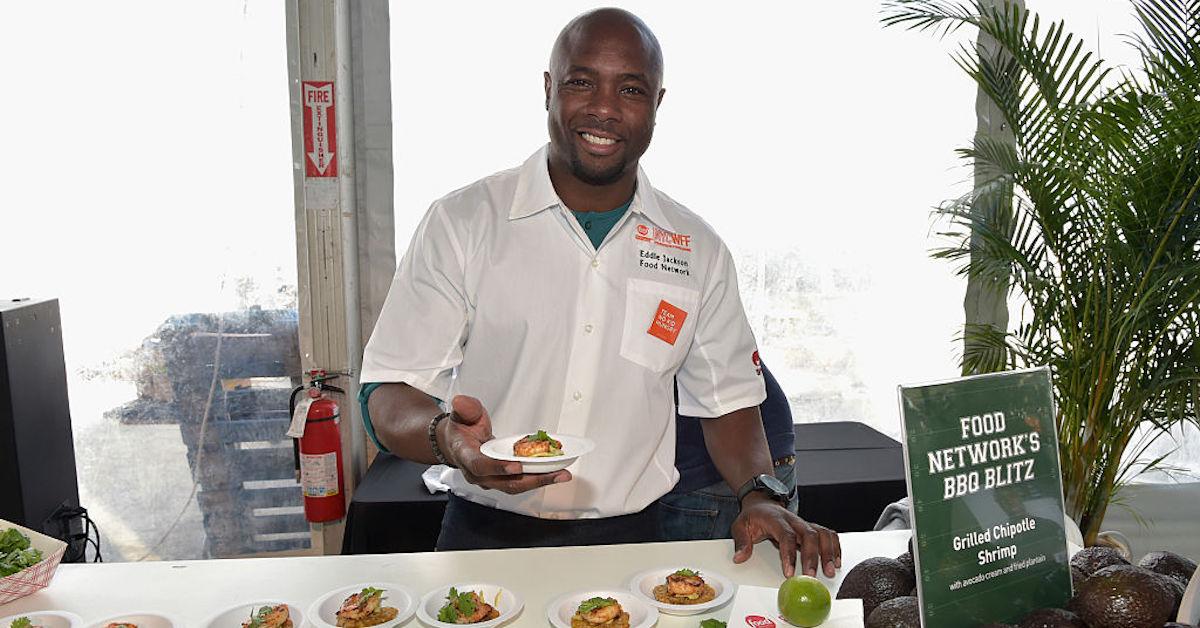 Former football player and Food Network Star winner Eddie Jackson News  Photo - Getty Images