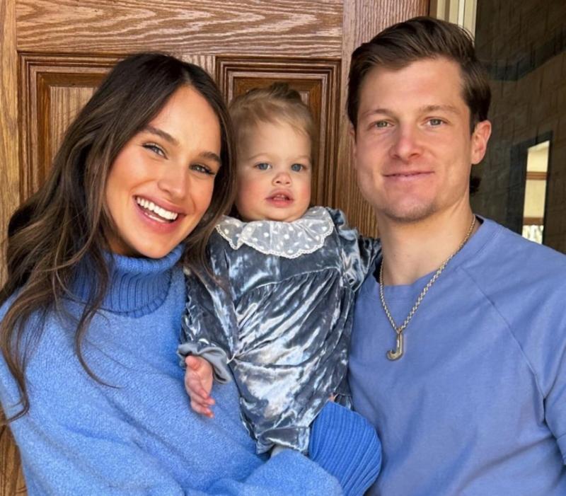 Abbie and Josh Herbert with their daughter Poppy.