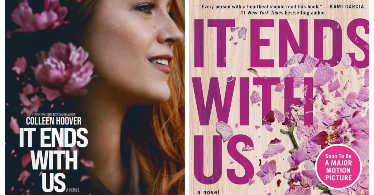 It Ends With Us book covers, movie edition of book cover with Blake Lively