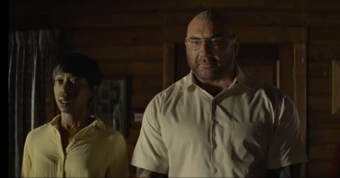 (L-R) Adriane (Nikki Amuka-Bird) and Leonard (Dave Bautista)
