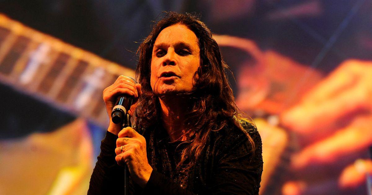 Ozzy Osbourne performing on stage in 2014. 