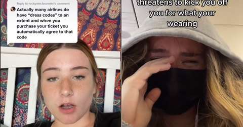 Flight Attendant Shames Woman's Outfit, Threatens to Kick Her off Plane