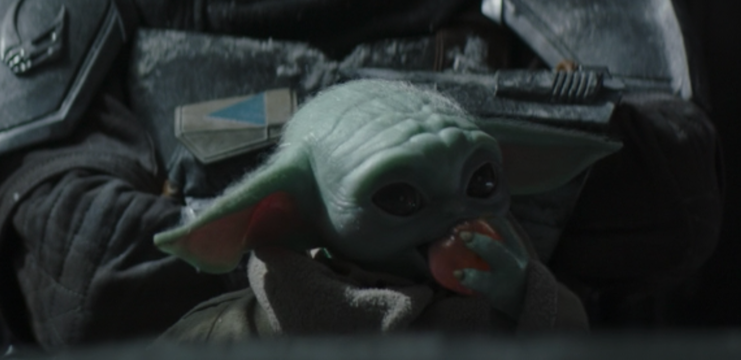 Baby Yoda Eats Fan Art