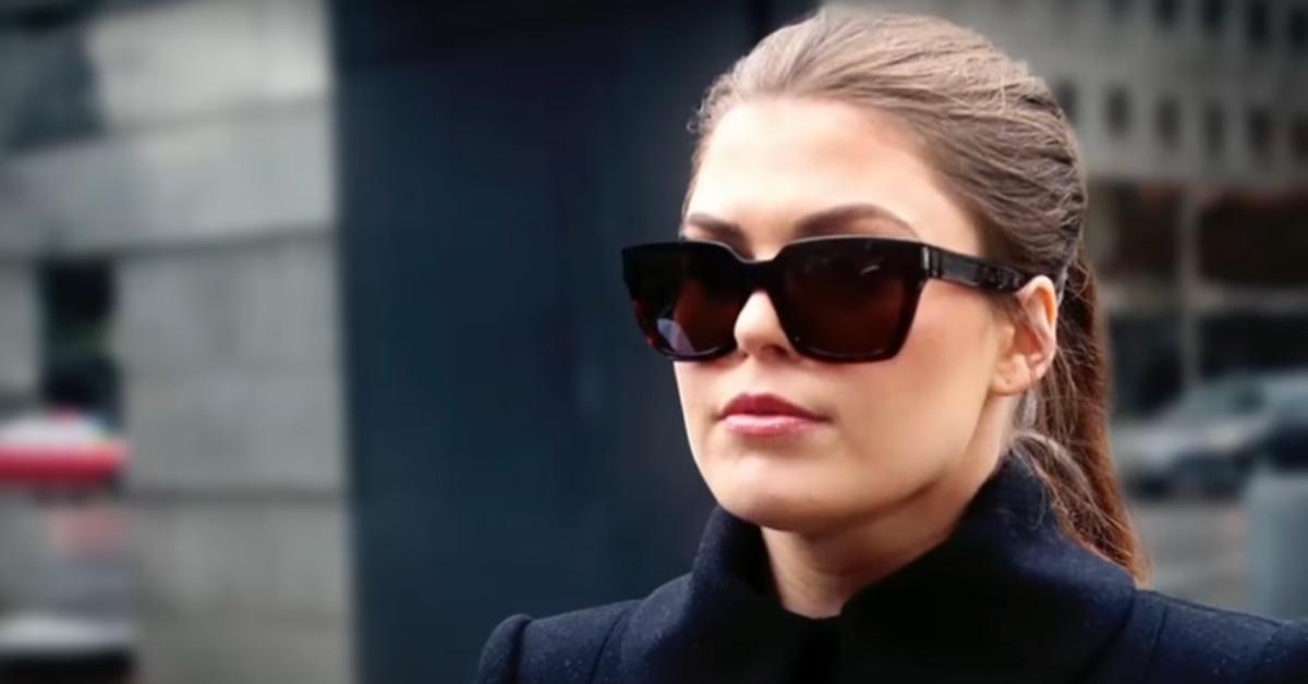 Belle Gibson on her way to court