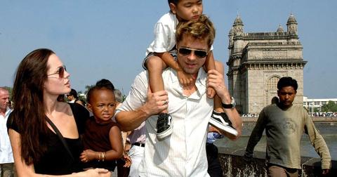 Brad, Angelina, Zahara, and Maddox