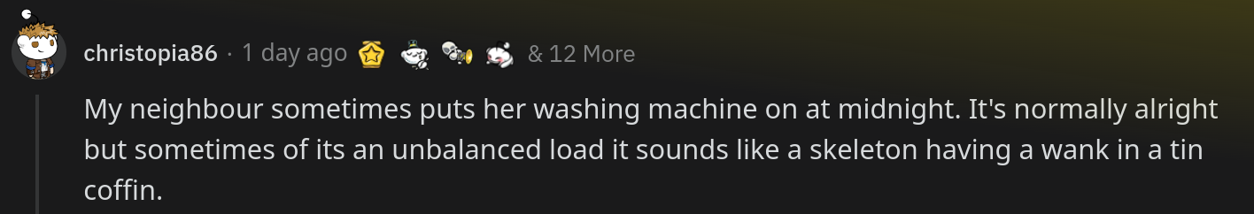neighbor washing machine note