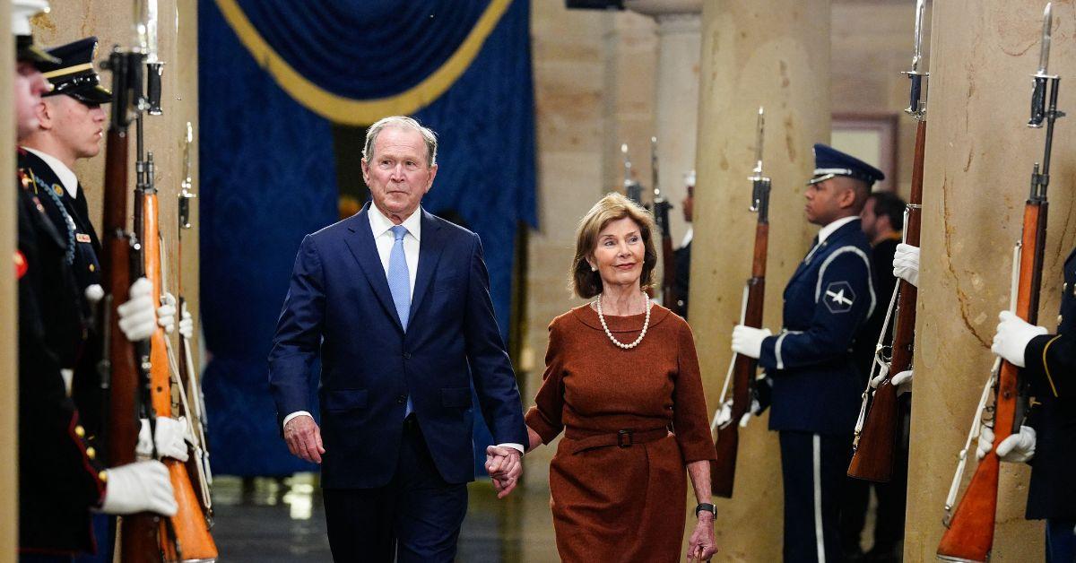 George and Laura Bush at Trump's inauguration. 