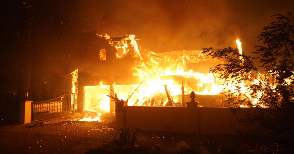 A restaurant in Pacific Palisades, Calif., burns down overnight.