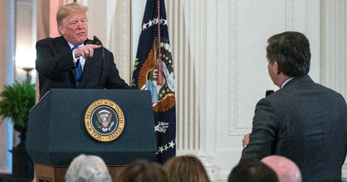 President Trump Press conference, altercation with Jim Acosta in November 2018