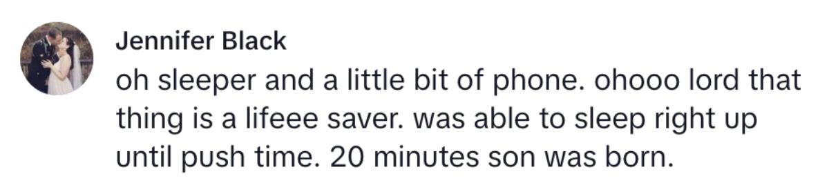 A TikTok comment about nurse shares types of epidural patients