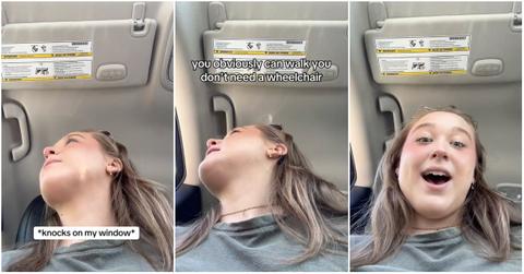 Woman's encounter with a guy who screams at her because she used a wheelchair.