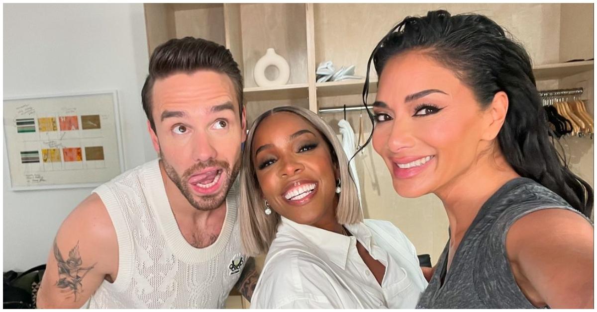 (l-r): Liam Payne, Kelly Rowland, and Nicole Scherzinger