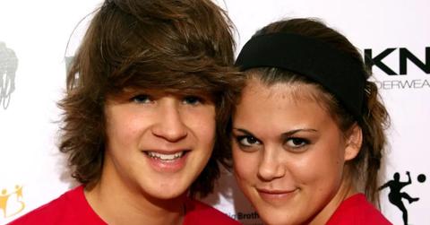 Devon Werkheiser and Lindsey Shaw at DKNY Men's Underwear Celebrity Field Day