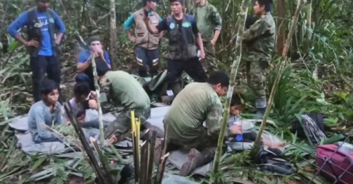 The Mucutuy siblings immediately following their rescue