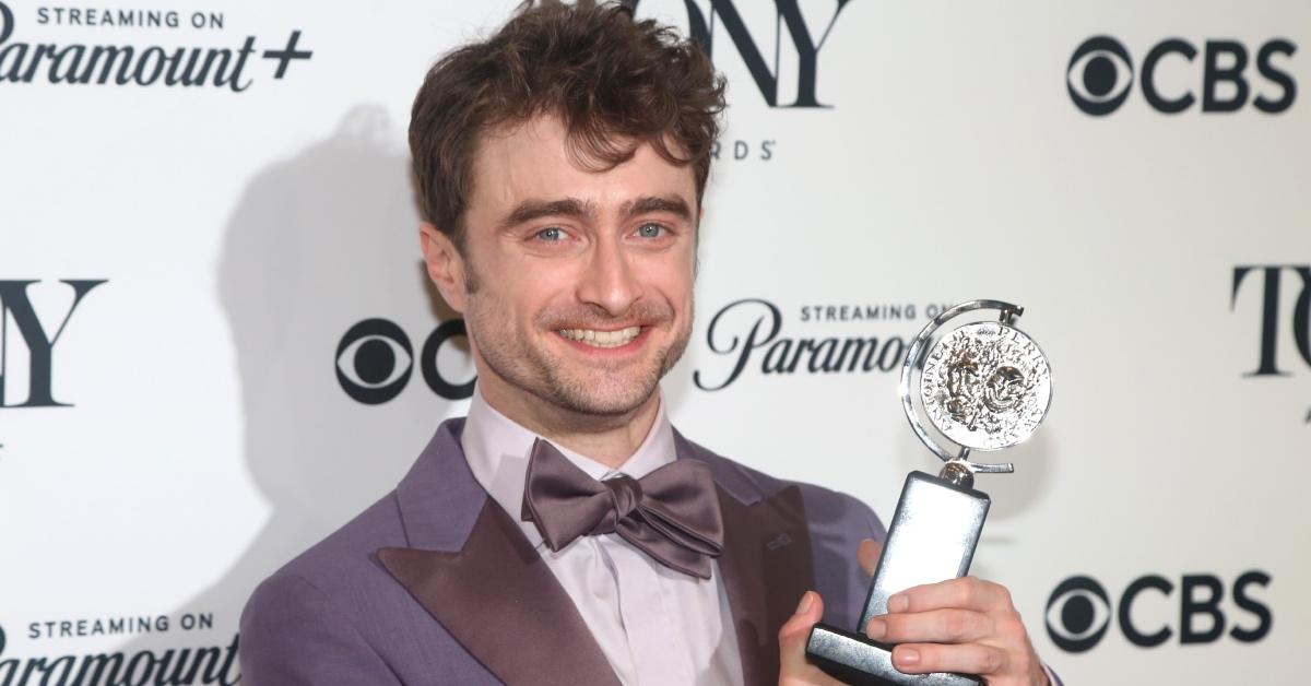 Daniel Radcliffe, winner of the Best Performance by a Featured Actor in a Musical award