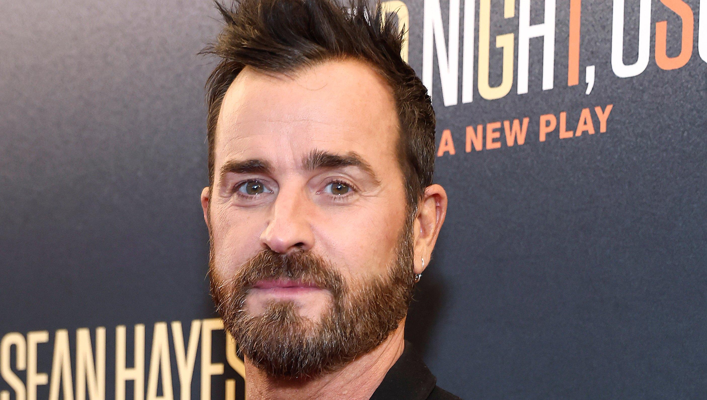 Justin Theroux attends "Goodnight, Oscar" Broadway opening night 