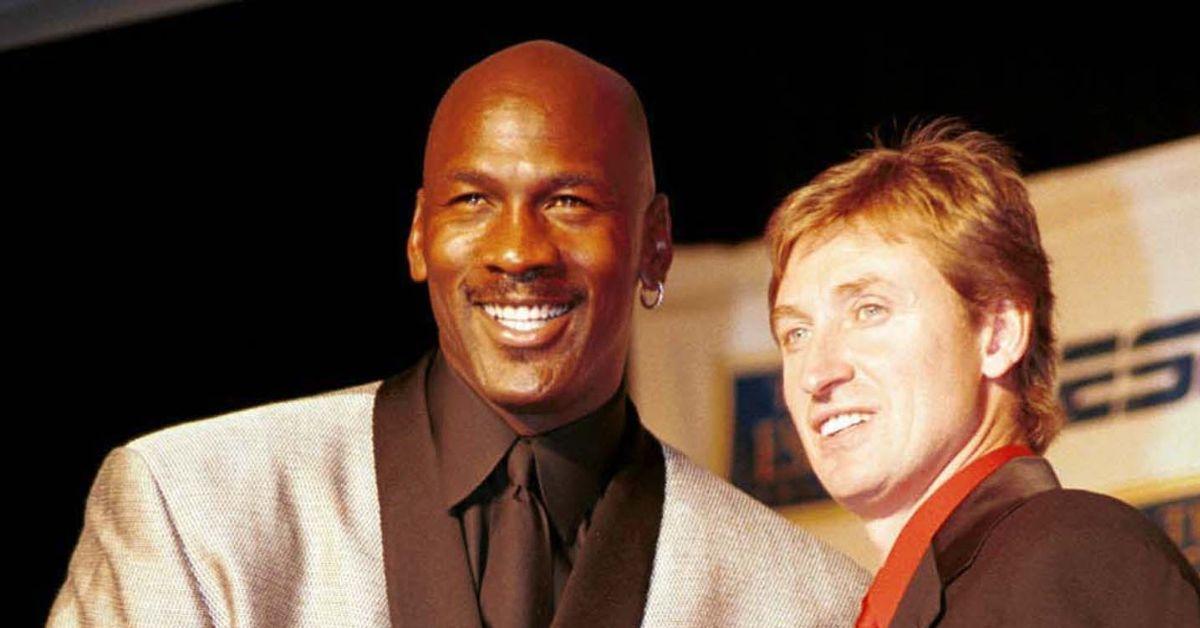 Michael Jordan and Wayne Gretzky