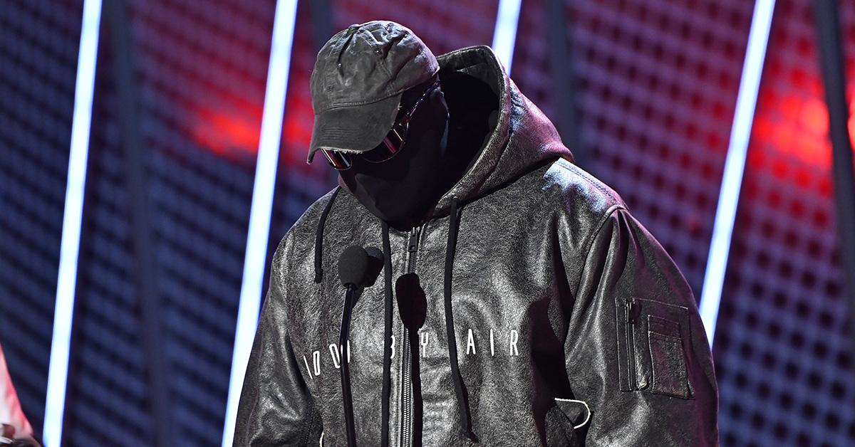Kanye West at the 2022 BET Awards. 