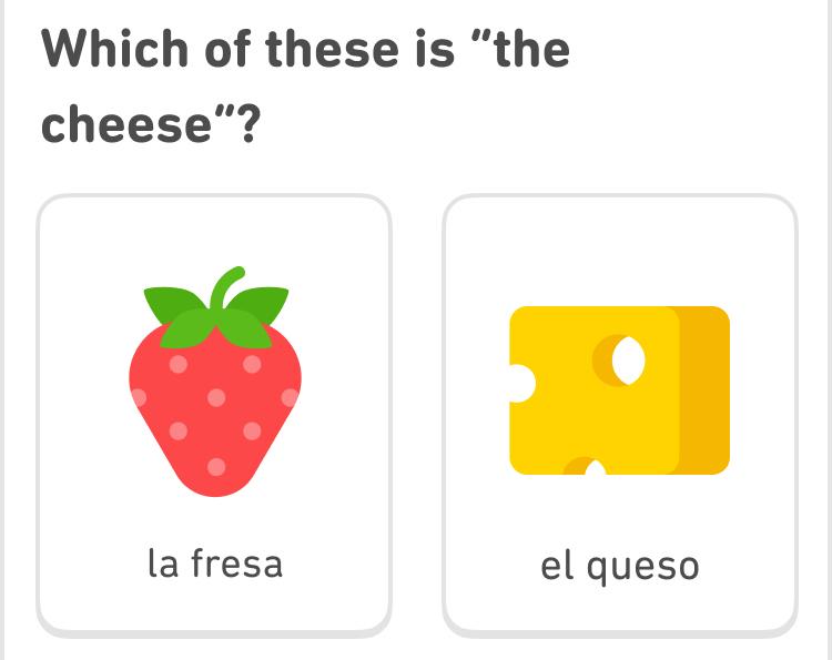 A Duolingo Lesson in Spanish