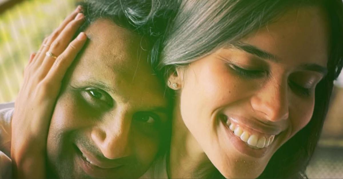 Ravi Patel with his wife, Mahaley Patel. 
