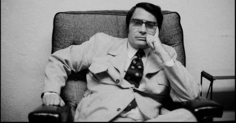 Portrait of American cult leader and founder of the Peoples Temple Jim Jones