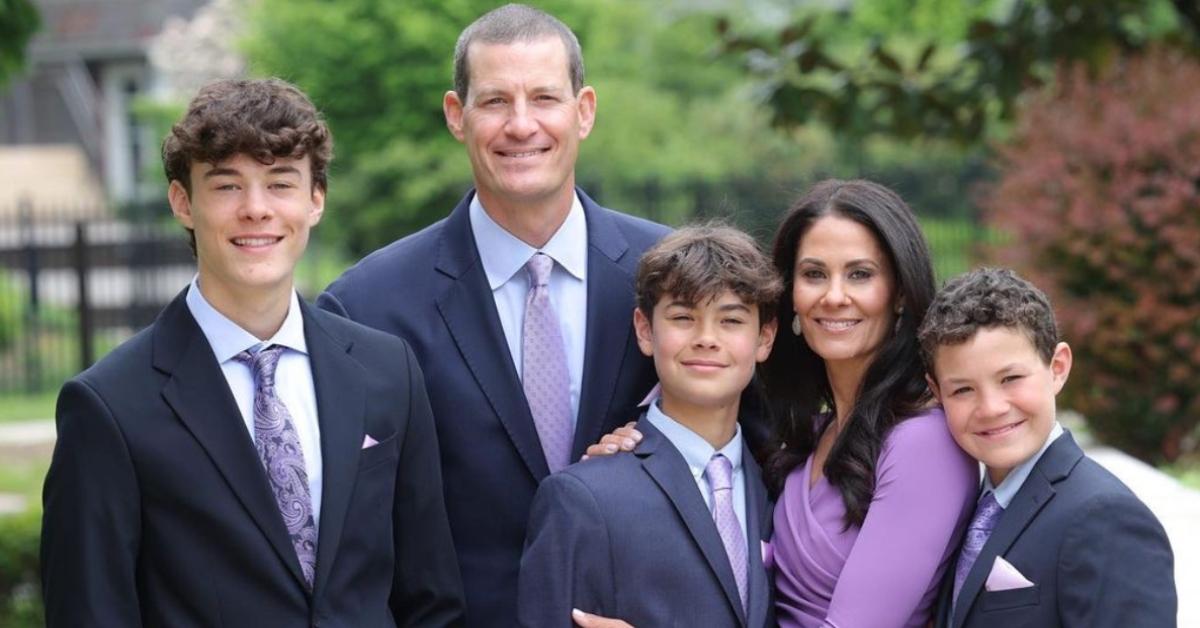 Tracy Wolfson with her husband and three sons