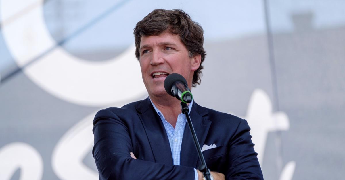 Tucker Carlson photographed candidly