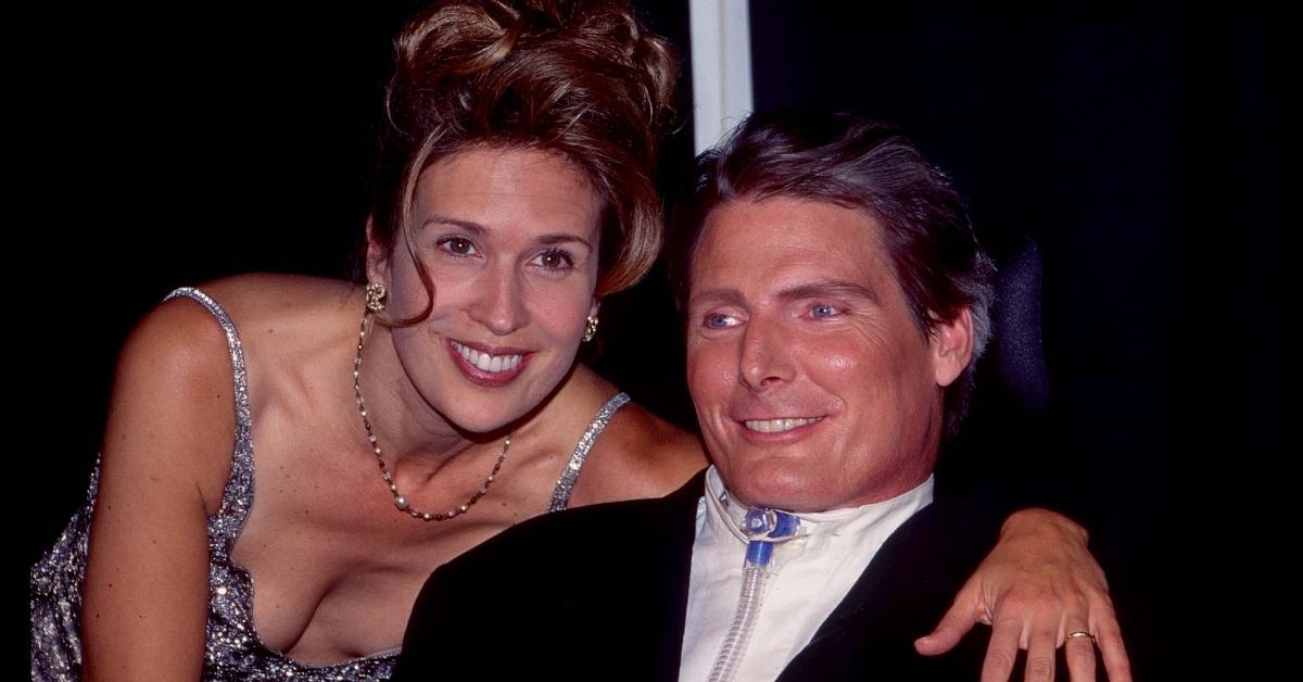 Portrait of married American actors Dana Reeve (1961 - 2006) and Christopher Reeve (1952 - 2004) as they attend the second annual GQ Men of the Year Awards at Radio City Music Hall, New York, New York, January 15, 1997. (Photo by Sonia Moskowitz/Getty Images)