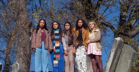 Zaria, Malia Pyles, Maia Reficco, Chandler Kinney, and Bailee Madison in 'Pretty Little Liars: Original Sin.'