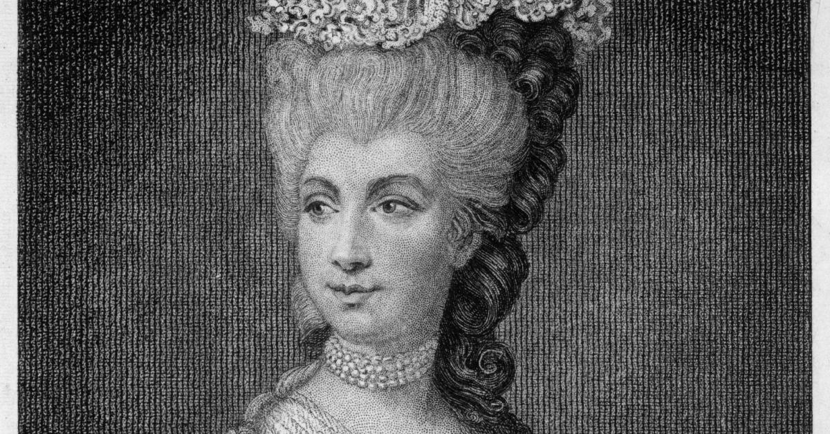 circa 1761: Queen Charlotte Sophia (1744 - 1818) of Great Britain, wife of King George III. They married in 1761. (Photo by Hulton Archive/Getty Images)