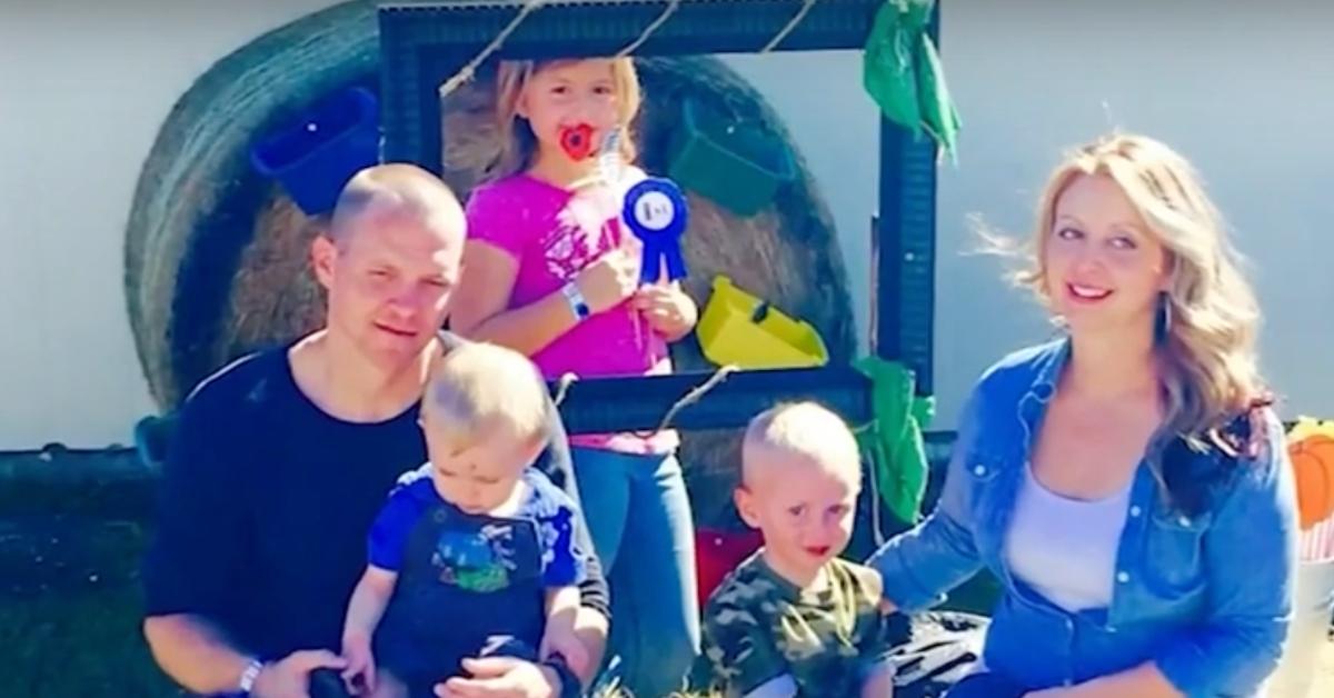 Joleen Cummings with her husband and children