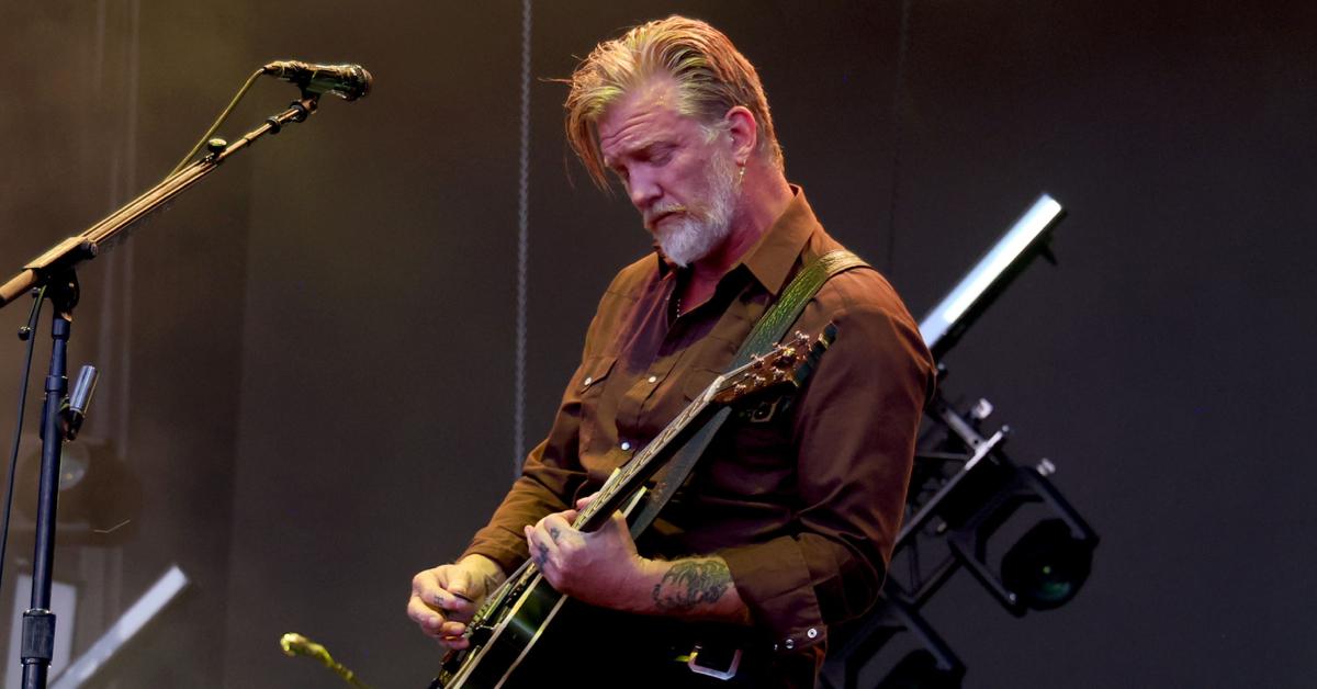 Josh Homme of Queens of the Stone Age plays guitar during 2024 BottleRock Napa Valley on May 26, 2024, in Napa, Calif.