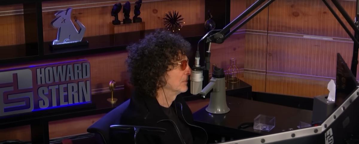 Howard Stern in studio.