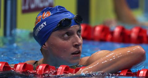 katie ledecky vs michael phelps times