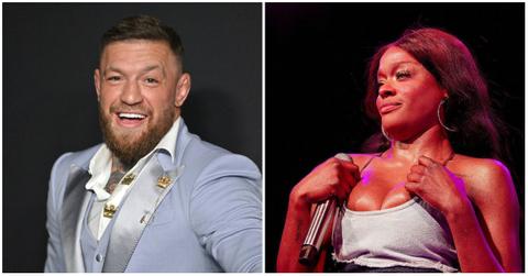 (l-r): Conor McGregor and Azealia Banks