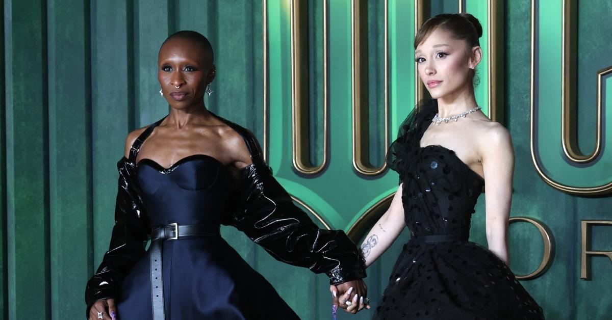 (l-r): Cynthia Erivo and Ariana Grande