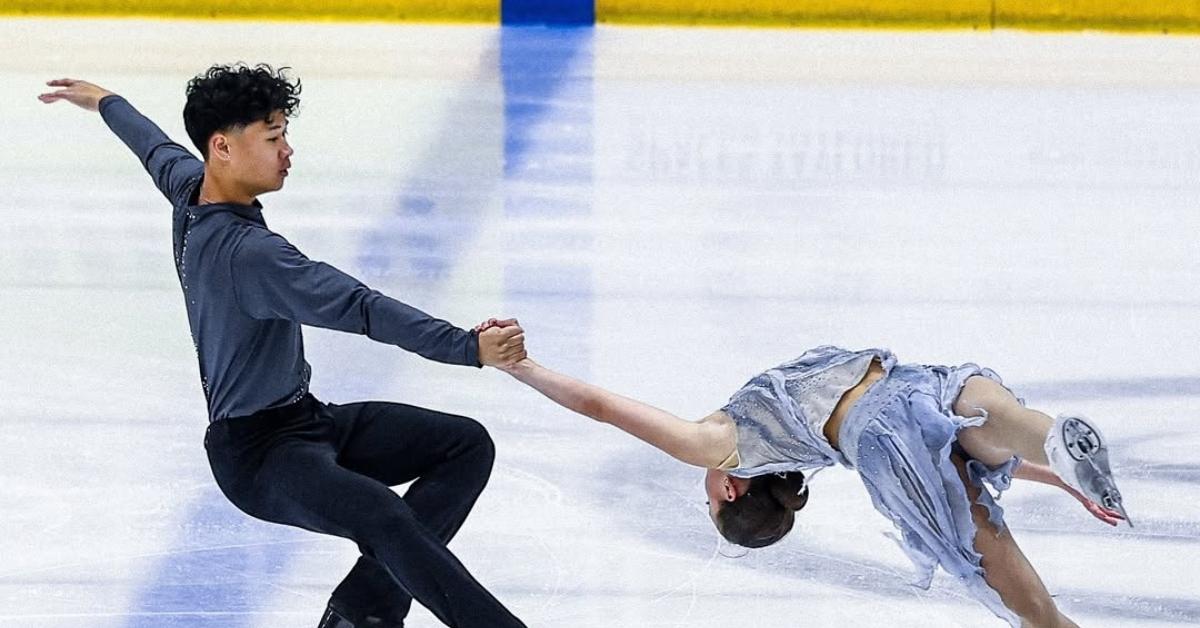 (l-r): Figure skater Jon Maravilla and his partner