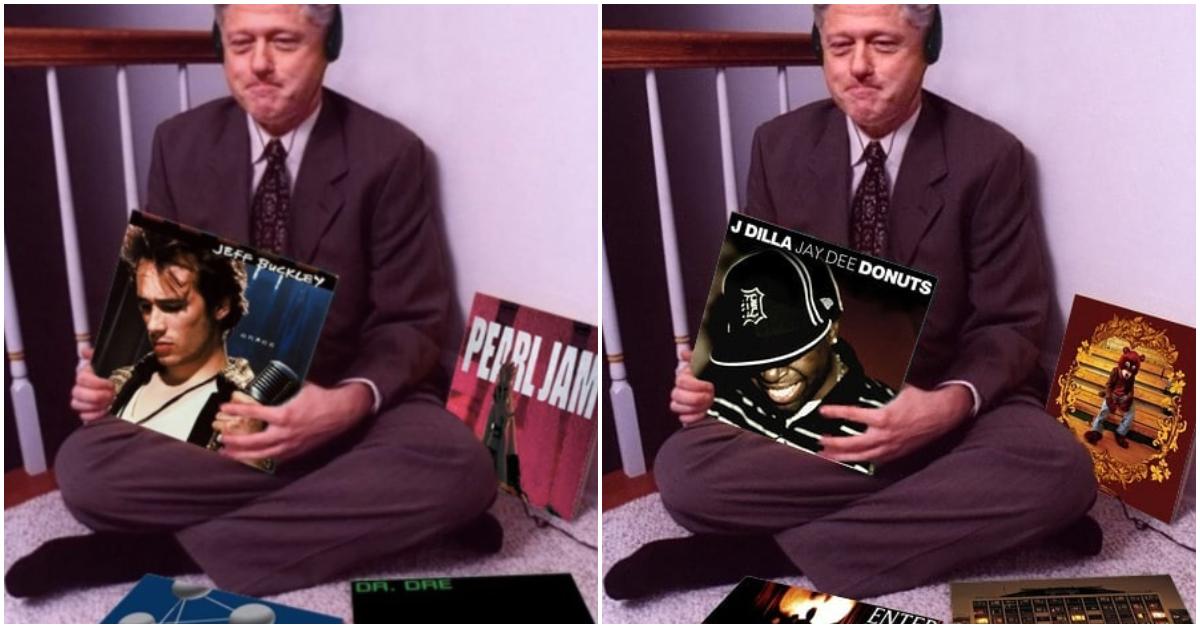 Bill Clinton Album Challenge: Put Your Favorite Albums in Meme Photo