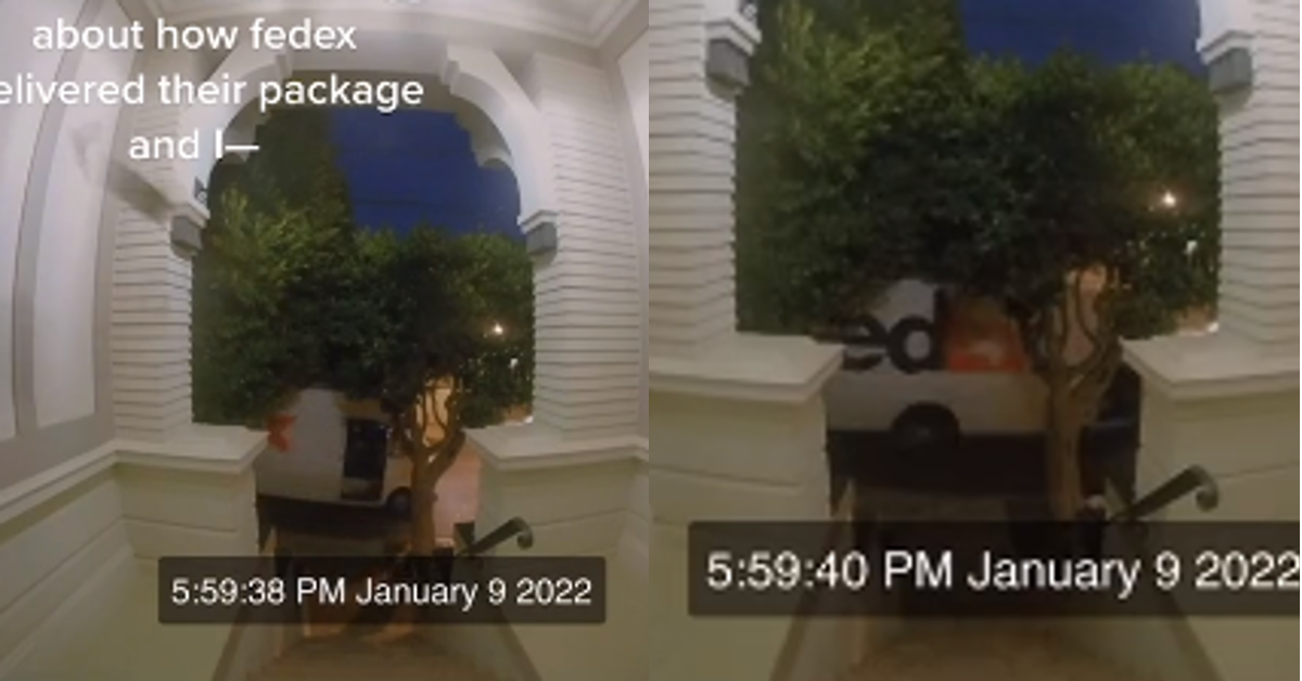TikToker Records FedEx Driver Throwing Delivery Package From Truck