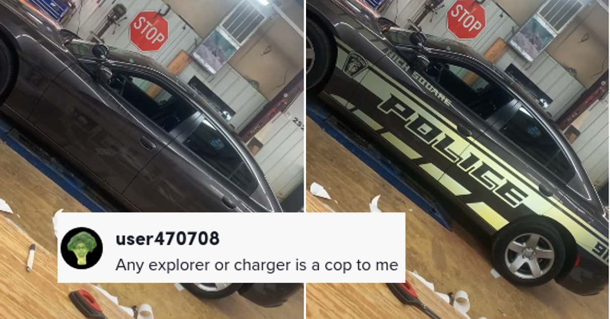 Ghost Cop Car Sparks Criticism in Viral TikTok