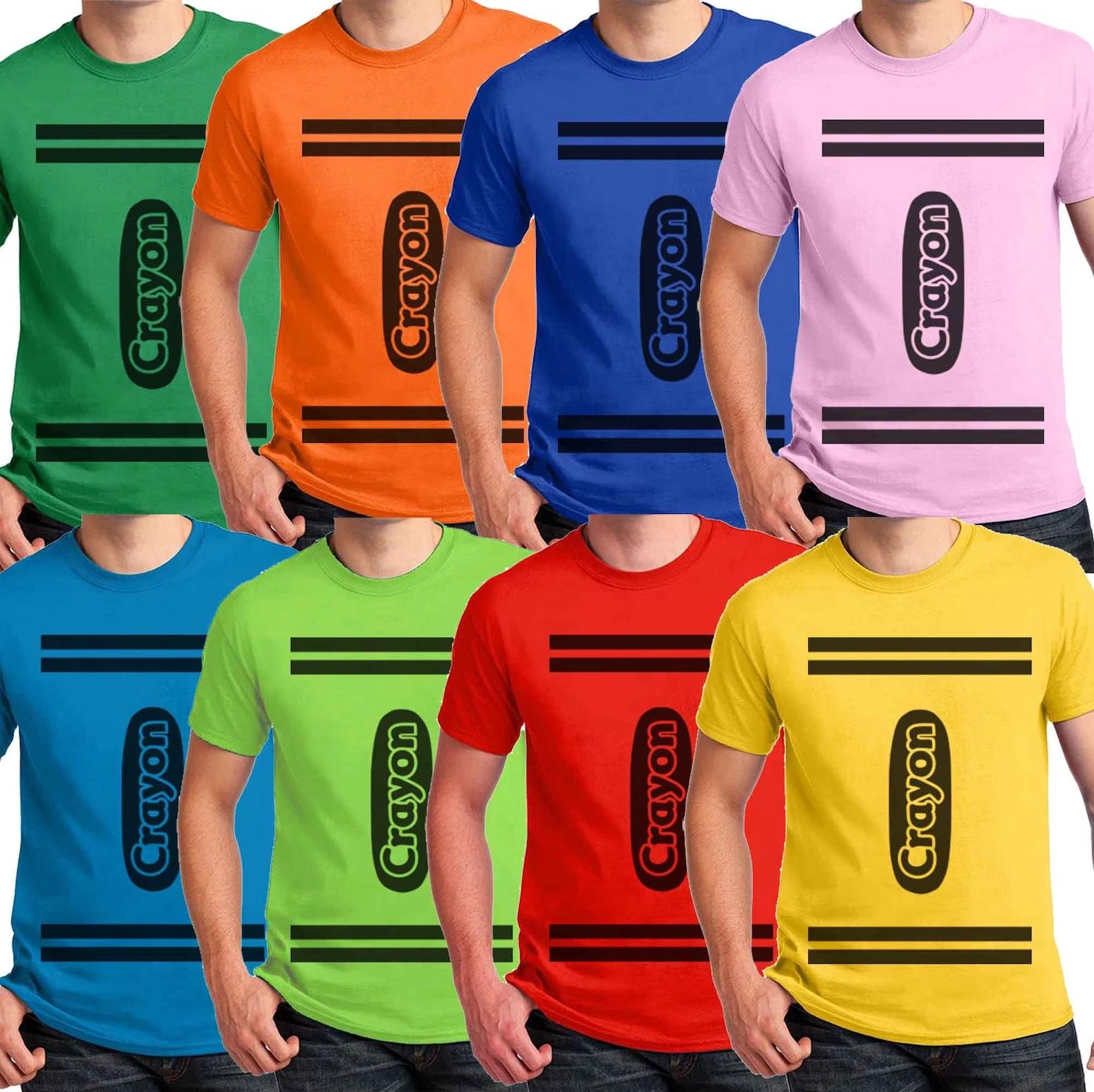 colored crayon shirts