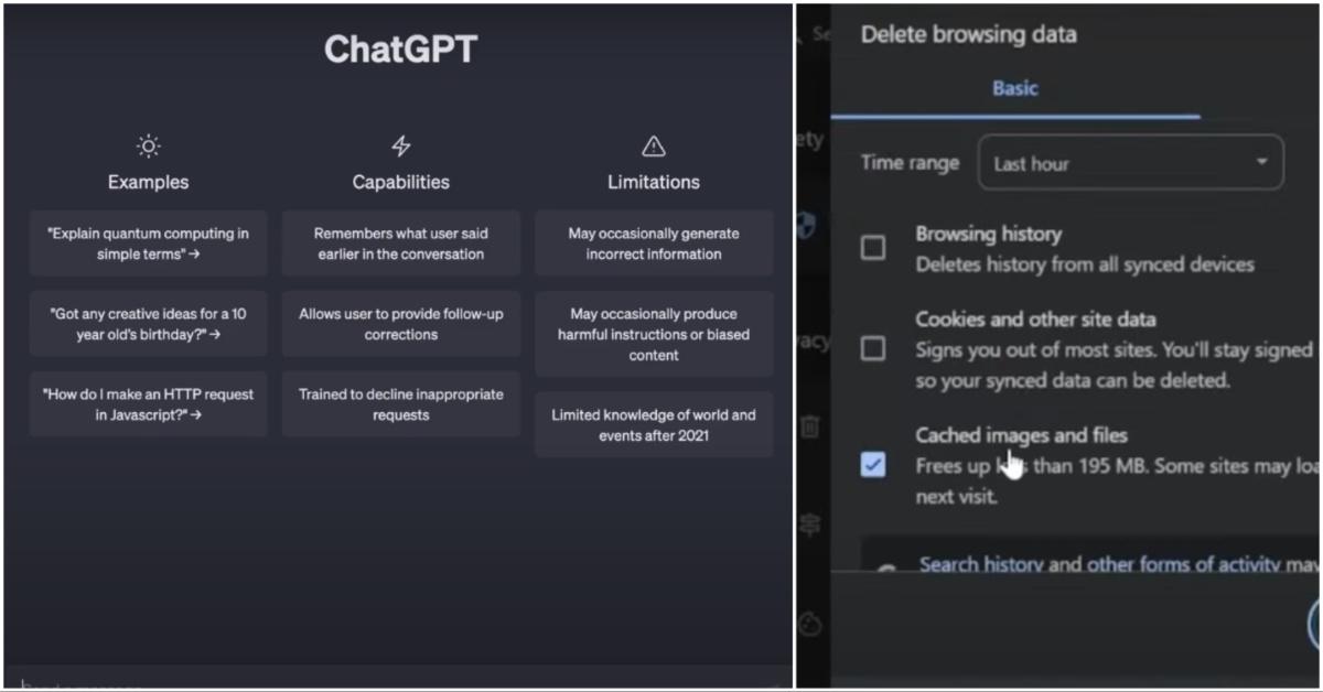 Collage of ChatGPT screenshots from YouTube